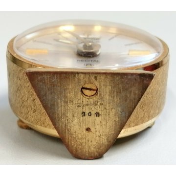 JAEGER Recital 8 day OROLOGIO TAVOLO sveglia OLD DESK alarm clock VINTAGE travel