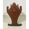 ANTICA CULLA 1800 LEGNO NOCE PIEMONTESE PORTA FIORI BAMBINO LETTINO DONDOLO OLD 