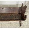 ANTICA CULLA 1800 LEGNO NOCE PIEMONTESE PORTA FIORI BAMBINO LETTINO DONDOLO OLD 