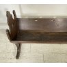 ANTICA CULLA 1800 LEGNO NOCE PIEMONTESE PORTA FIORI BAMBINO LETTINO DONDOLO OLD 