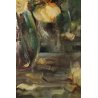 ANTICO QUADRO OLIO Angelo Malinverni Rose NATURA MORTA FIORI ROSE GIALLE VASO 35