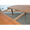 ANTICO ENORME TAVOLO ROTONDO ALLUNGABILE LEGNO NOCE EPOCA 1800 TABLE 6 GAMBE 