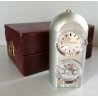 OROLOGIO VINTAGE da TAVOLO Gienpy MECCANICO termometro OLD DESK CLOCK anni 60