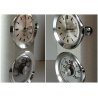 OROLOGIO VINTAGE da TAVOLO Gienpy MECCANICO termometro OLD DESK CLOCK anni 60