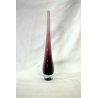 VASO GOCCIA VETRO SOMMERSO MURANO GLASS VIOLA BLU MONOFIORE 50/60 Flavio Poli 