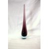 VASO GOCCIA VETRO SOMMERSO MURANO GLASS VIOLA BLU MONOFIORE 50/60 Flavio Poli 