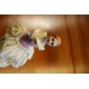 LOTTO n°3 SCULTURE L. Fabris PORCELLANA POLICROMA FIORAIA BALLERINA ROCAILLE 