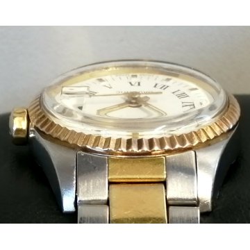 OROLOGIO POLSO LUSSO Baume & Mercier BAUMATIC 1215 vintage ACCIAIO ORO OLD WATCH