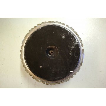 LAMPADARIO PLAFONIERA CEILING LAMP TONDO ø 28,5 VETRO MOLATO EPOCA 1940/50  