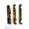 LOTTO n° 3 pz ANTICO FREGIO PUTTO LEGNO NOCE SCURO DECORO SCOLPITO Primo '900