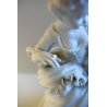 COPPIA FIGURA CERAMICA Bisquit Unter Weiss Bach DAMA CAVALIERE GERMANY EPOCA 900