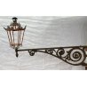 GRANDE LAMPADARIO ESTERNO VILLA ANTICA APPLIQUE DA PARETE 1800 LANTERNA BRACCIO 