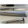 Rara ANTICA PENNA STILOGRAFICA Parker 75 ARGENTO OLD SILVER FOUNTAIN PEN nib ORO