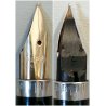 Rara ANTICA PENNA STILOGRAFICA Parker 75 ARGENTO OLD SILVER FOUNTAIN PEN nib ORO