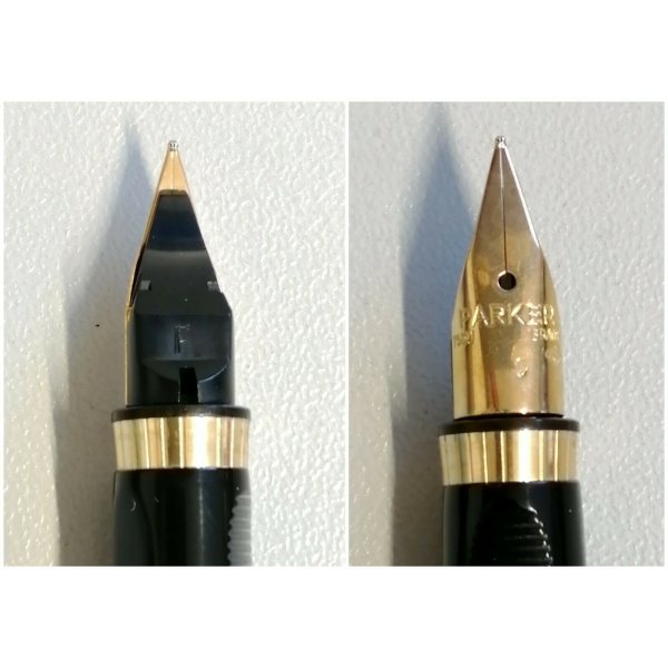 pennino medio e refill di inchiostro nero 1931418 effetto tartan metallizzato PARKER Premier penna stilografica 