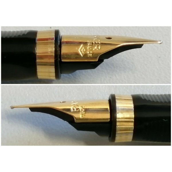 PARKER Premier penna stilografica pennino medio e refill di inchiostro nero 1931418 effetto tartan metallizzato 