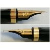 Rara PENNA STILOGRAFICA Parker PREMIER Athens PLACCATA ORO rigata LACCA NERO new