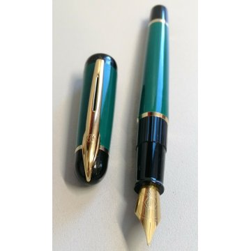 PENNA STILOGRAFICA Waterman Kultur VINTAGE verde nero STILO OLD FOUNTAIN PEN