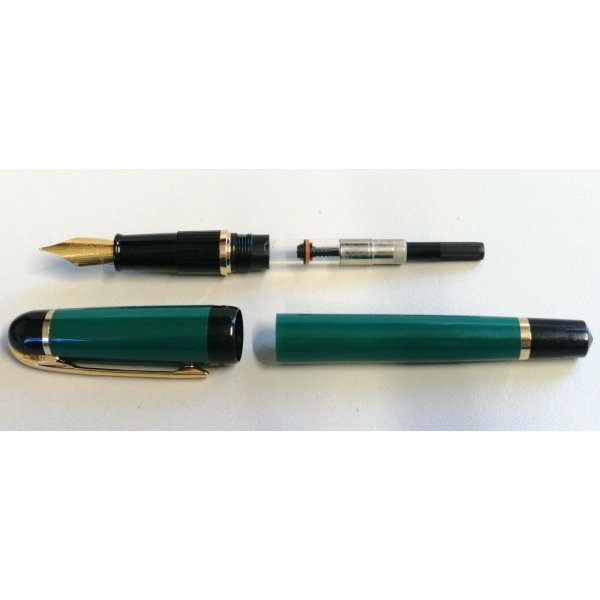 PENNA STILOGRAFICA Waterman Kultur VINTAGE verde nero STILO OLD FOUNTAIN PEN