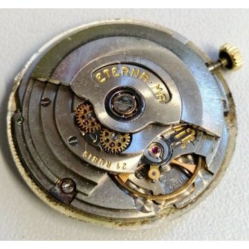 Eterna Matic MOVIMENTO 1438U meccanico AUTOMATICO anni 50 ANTICO OROLOGIO POLSO 