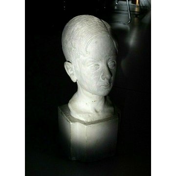 ANTICA SCULTURA TUTTOTONDO GESSO Andrea Zapelloni VOLTO TESTA BAMBINO STRESA 900