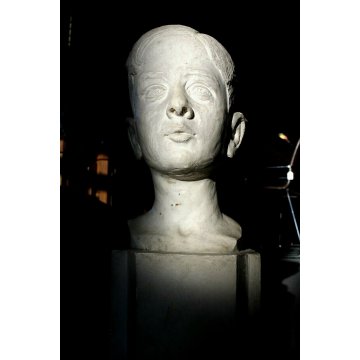 ANTICA SCULTURA TUTTOTONDO GESSO Andrea Zapelloni VOLTO TESTA BAMBINO STRESA 900