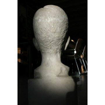 ANTICA SCULTURA TUTTOTONDO GESSO Andrea Zapelloni VOLTO TESTA BAMBINO STRESA 900