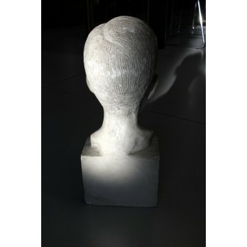 ANTICA SCULTURA TUTTOTONDO GESSO Andrea Zapelloni VOLTO TESTA BAMBINO STRESA 900