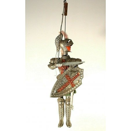 PUPO SICILIANO Orlando PALADINO TEATRO MARIONETTA ARMATURA METALLO EPOCA '900