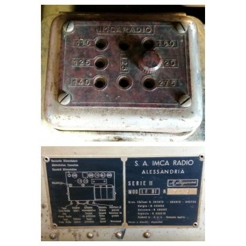 RARA ANTICA RADIO Imca IF81 serie II 1930 valvole MULTIGAMMA Italy RADICA decò