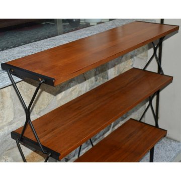 ETAGERE LIBRERIA TEAK Regal ANNI 50 ISA BERGAMO design OLD FORNITURE BOOKCASES