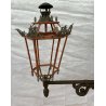 GRANDE LAMPADARIO ESTERNO VILLA ANTICA APPLIQUE DA PARETE 1800 LANTERNA BRACCIO 