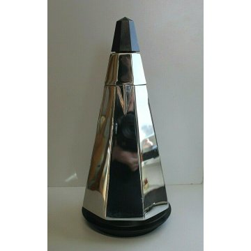 CAFFETTIERA ACCIAIO F.lli Calderoni Piramide OTTAGONALE VINTAGE DESIGN ANNI '60