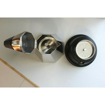CAFFETTIERA ACCIAIO F.lli Calderoni Piramide OTTAGONALE VINTAGE DESIGN ANNI '60