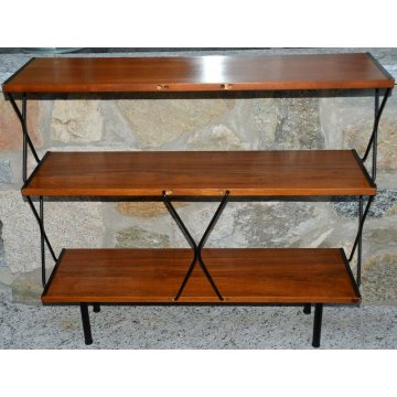 ETAGERE LIBRERIA TEAK Regal ANNI 50 ISA BERGAMO design OLD FORNITURE BOOKCASES