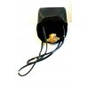 BORSA POCHETTE Art Decò PELLE NATURALE NERO METALLO ORO SPECCHIO BORSETTA  '20 