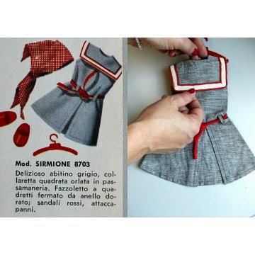 ORIGINALE ABITO Furga ALTA MODA 3 ESSE Mod. 8703 Sirmione ABITO VESTITO anni 60