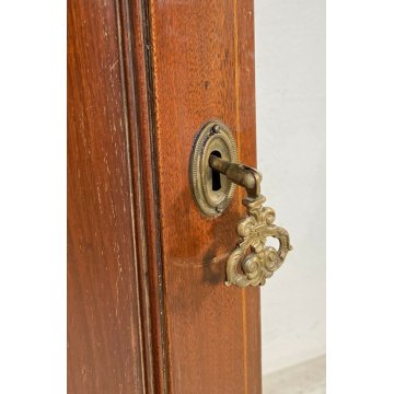 ANTICA ANGOLIERA VITTORIANA LEGNO NOCE INTARSIATO 2 RIPIANI EPOCA PRIMI 900 