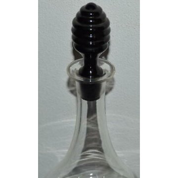 SERVIZIO LIQUORE 15 BICCHIERI BOTTIGLIA VETRO MURANO DESIGN MARTINUZZI 1920-30  