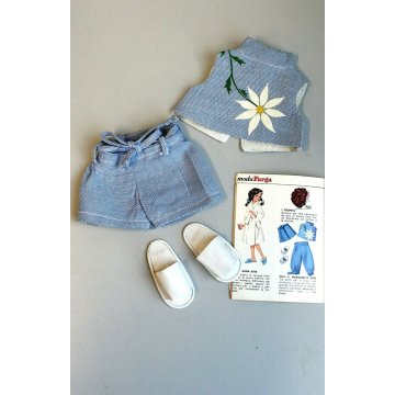 ORIGINALE ABITO Furga ALTA MODA 3 ESSE Mod. 8711 VESTITO SANDALI ACCESSORI 60s  