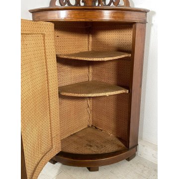 ANTICA ANGOLIERA LEGNO NOCE 2 RIPIANI ETAGERE PIATTAIA EPOCA PRIMO 900 ALZATA 