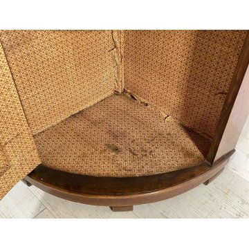 ANTICA ANGOLIERA LEGNO NOCE 2 RIPIANI ETAGERE PIATTAIA EPOCA PRIMO 900 ALZATA 