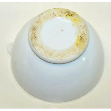 ANTICO MORTAIO PORCELLANA CERAMICA PESTELLO CUCINA PESTO FARMACIA CHIMICO EPOCA