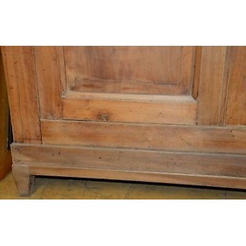 ANTICA CREDENZA PIEMONTESE legno NOCE epoca 800 SCOLPITA madia DISPENSA archivio
