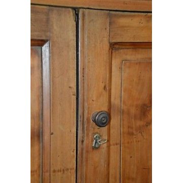 ANTICA CREDENZA PIEMONTESE legno NOCE epoca 800 SCOLPITA madia DISPENSA archivio