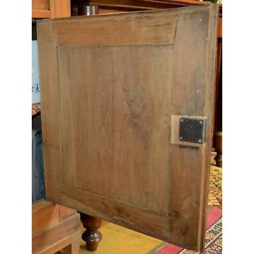 ANTICA CREDENZA PIEMONTESE legno NOCE epoca 800 SCOLPITA madia DISPENSA archivio