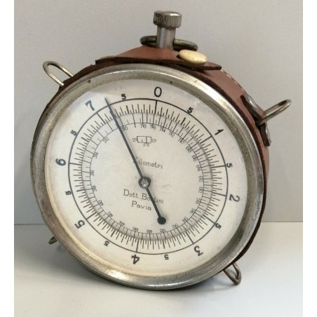 ANTICO STRUMENTO Dott. Bortini Pavia KILOMETRI militare WW1 GUERRA tachimetro