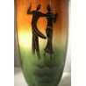 ANTICO VASO CERAMICA Galvani Pordenone BALLERINI ART DECO' FUTURISTA ANNI '30