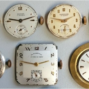 LOTTO 26 pz. MOVIMENTO OROLOGIO POLSO TASCA Wyler Vetta Pryngeps Veglia Tissot