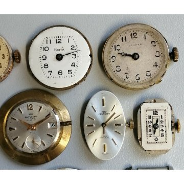 LOTTO 26 pz. MOVIMENTO OROLOGIO POLSO TASCA Wyler Vetta Pryngeps Veglia Tissot